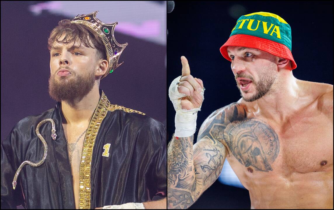Sergejus Maslobojevas (dešinėje), Dominykas Dirkstys (kairėje)