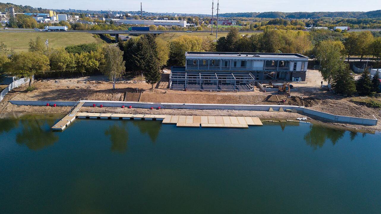 Lampėdžio irklavimo bazės statybą Kaune sustabdė rangovų ir savivaldybės ginčas