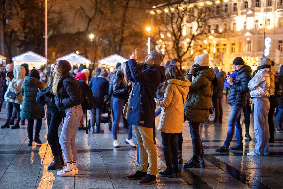 Kalėdų eglės įžiebimas Vilniuje 2021