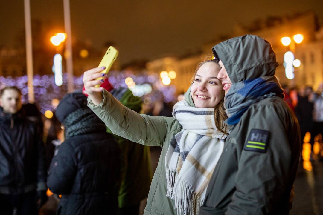 Kalėdų eglės įžiebimas Vilniuje 2021