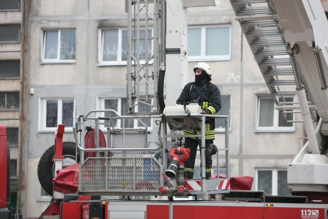 Pustrečių metų mažylė pusvalandį šokdino ugniagesius: prireikė net autokeltuvo