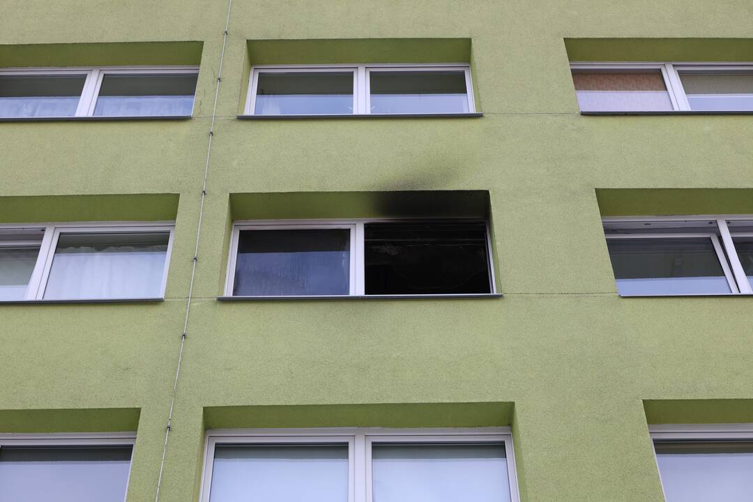 Gaisras Lietuvos inžinerijos kolegijos bendrabutyje