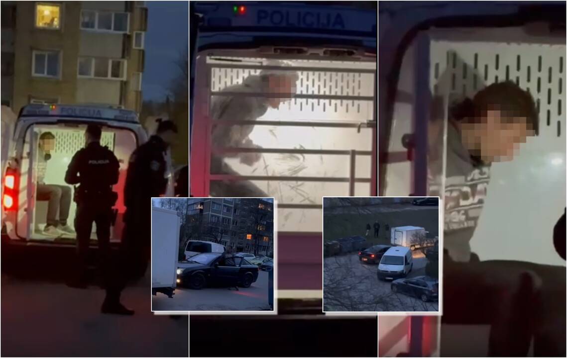 Daugiabučio kieme siautė girtas vairuotojas: vaizdo įrašai pasako viską