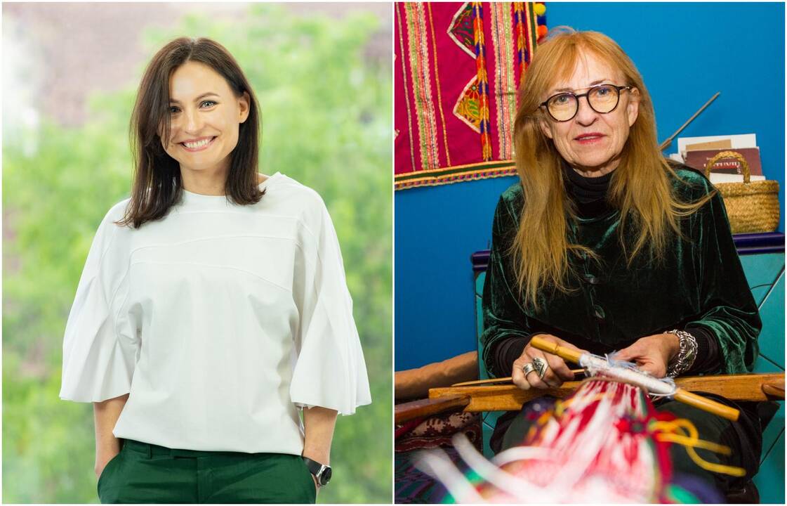 Aurelija Gražina Rukšaitė (dešinėje) ir Inga Pažereckaitė-Kalėdienė (kairėje)