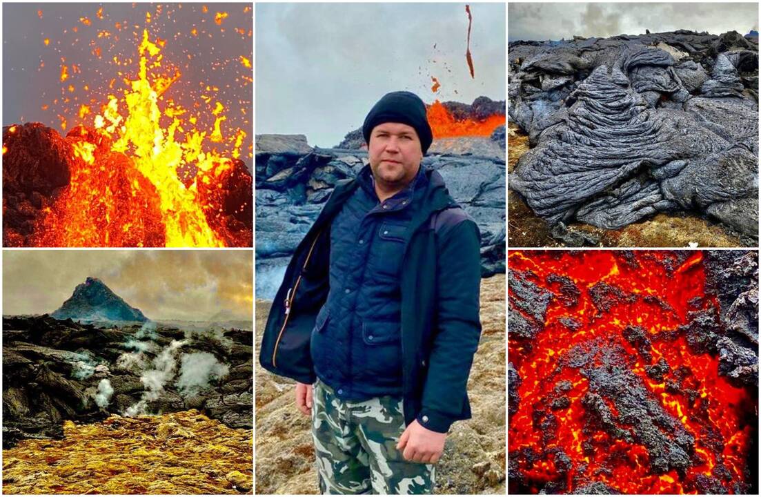 Lietuvis iš arti stebi prabudusį Islandijos ugnikalnį