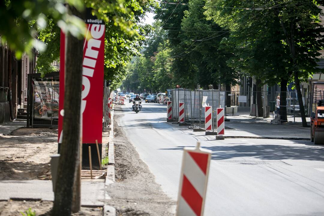 Kęstučio gatvėje užvirė intensyvūs darbai