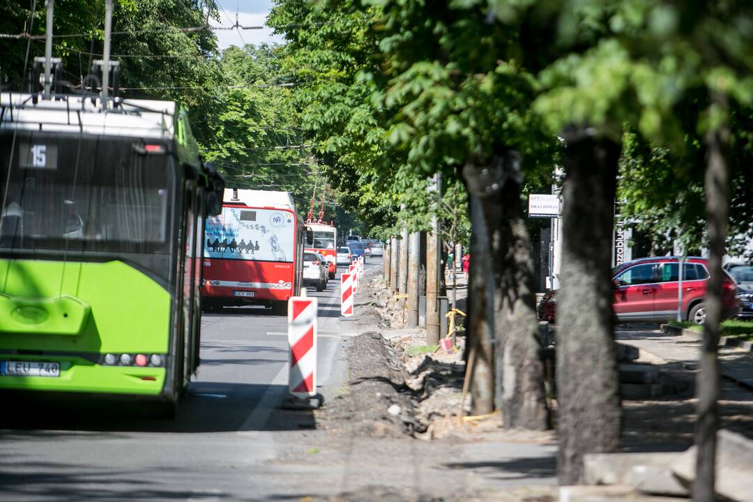 Kęstučio gatvėje užvirė intensyvūs darbai