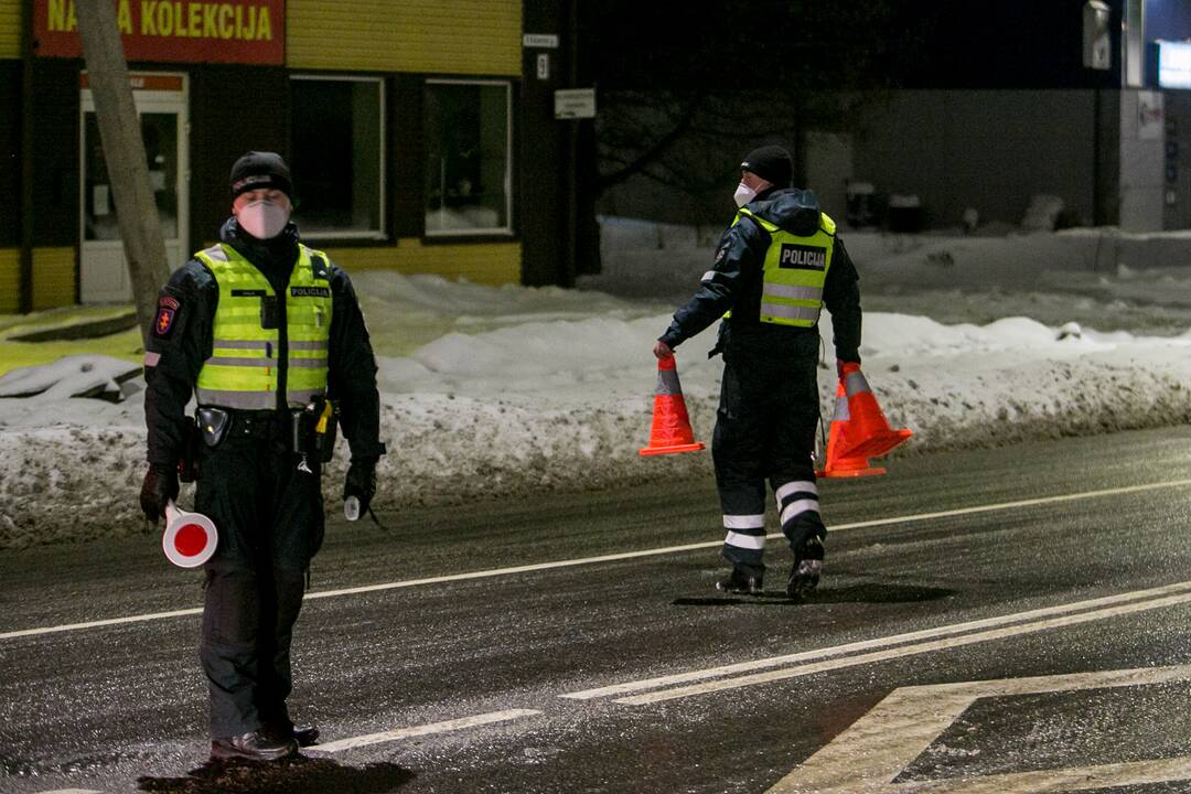 Kauno kelių policijos reidas, ieškant neblaivių vairuotojų