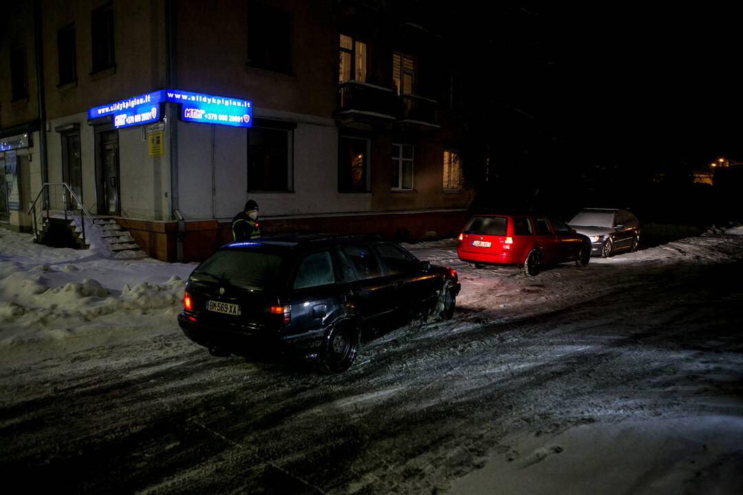 Kauno kelių policijos reidas, ieškant neblaivių vairuotojų