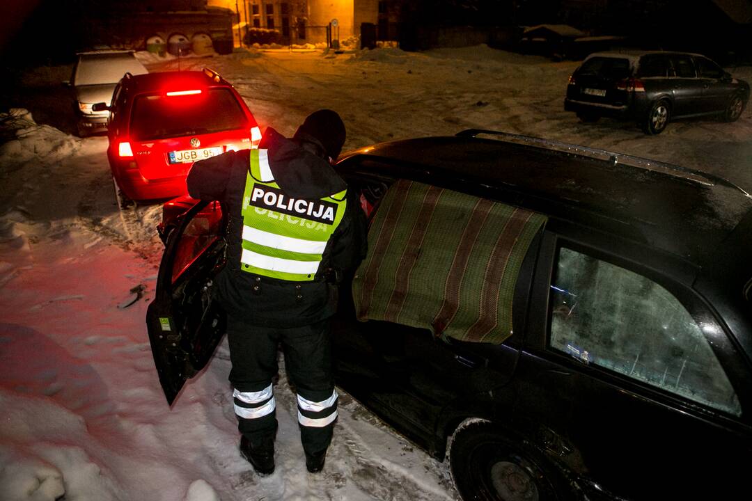 Kauno kelių policijos reidas, ieškant neblaivių vairuotojų