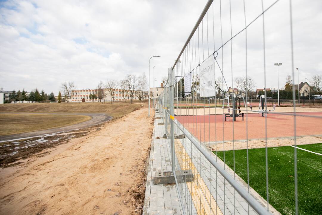 Lūkestis: naujų stadionų ypač laukia mažieji futbolininkai.