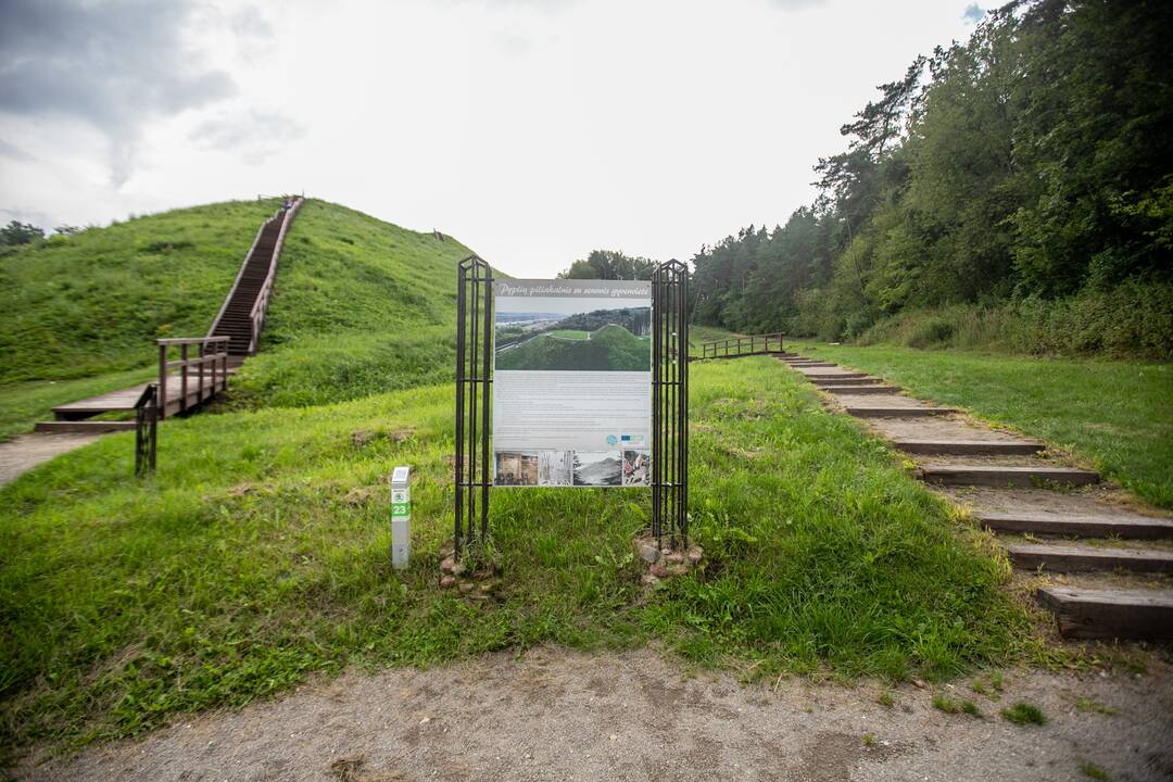 Panorama: baiminamasi, kad nuo piliakalnio atsivers vaizdas ne į Nemuną, o į naujas statybas.