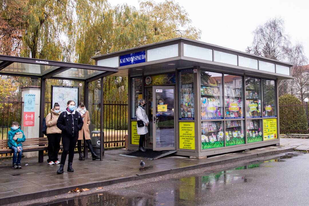 Tuštuma: Laisvės alėjoje neliko patogiai išdėstytų spaudos kioskų ar paviljonų, kur būtų galima įsigyti spaudos.