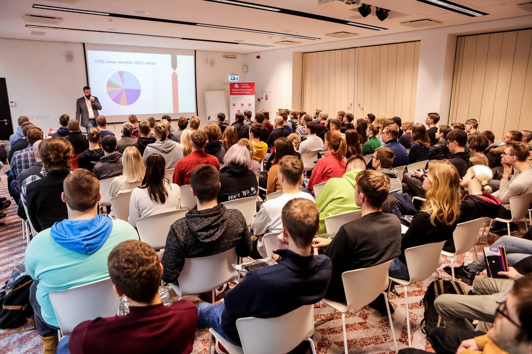 Tikslas: „Red Hat“ ir KITM sukuria galimybę moksleiviams susitikti su verslo atstovais, naudojančiais atvirojo kodo programinę įrangą.