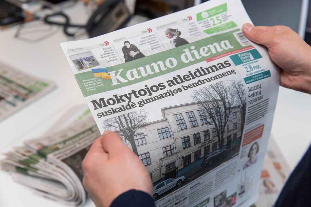 Tradicija: „Kauno diena“ – vienintelis Kaune leidžiamas dienraštis.