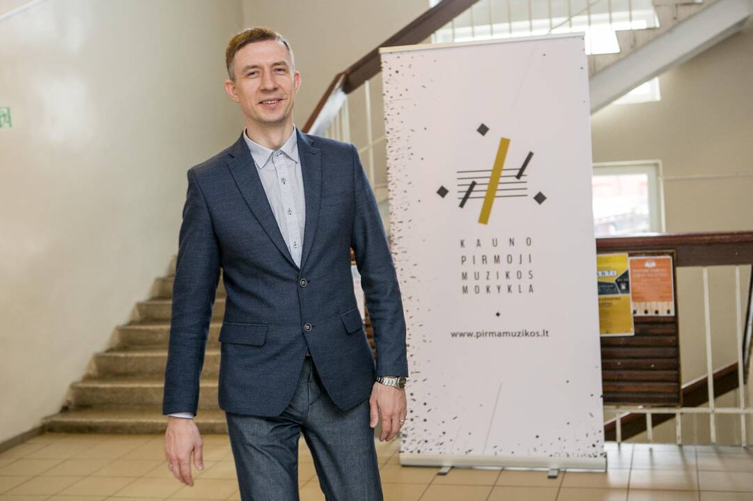 Svarbu: M.Labanauskas įsitikinęs, kad vaikai turėtų kuo daugiau koncertuoti, nes tai motyvuoja mokytis, o ir miestiečiai pajustų mokyklos naudą.