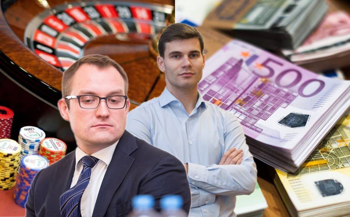 Simonas Gustainis (kairėje)
