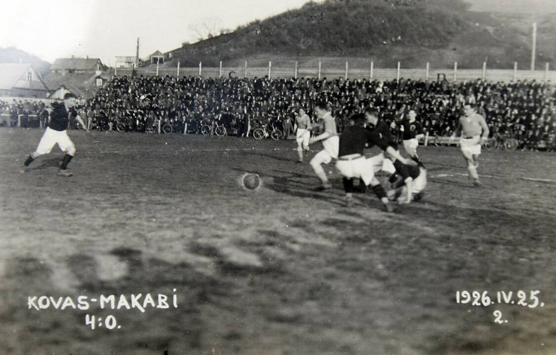 „Makabi“ stadiono vietą primins skulptūra Jonavos gatvėje