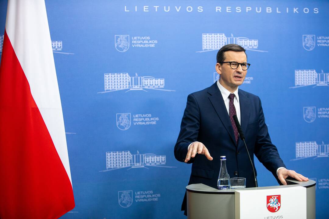 Lietuvos ir Lenkijos ministrų pirmininkų spaudos konferencija