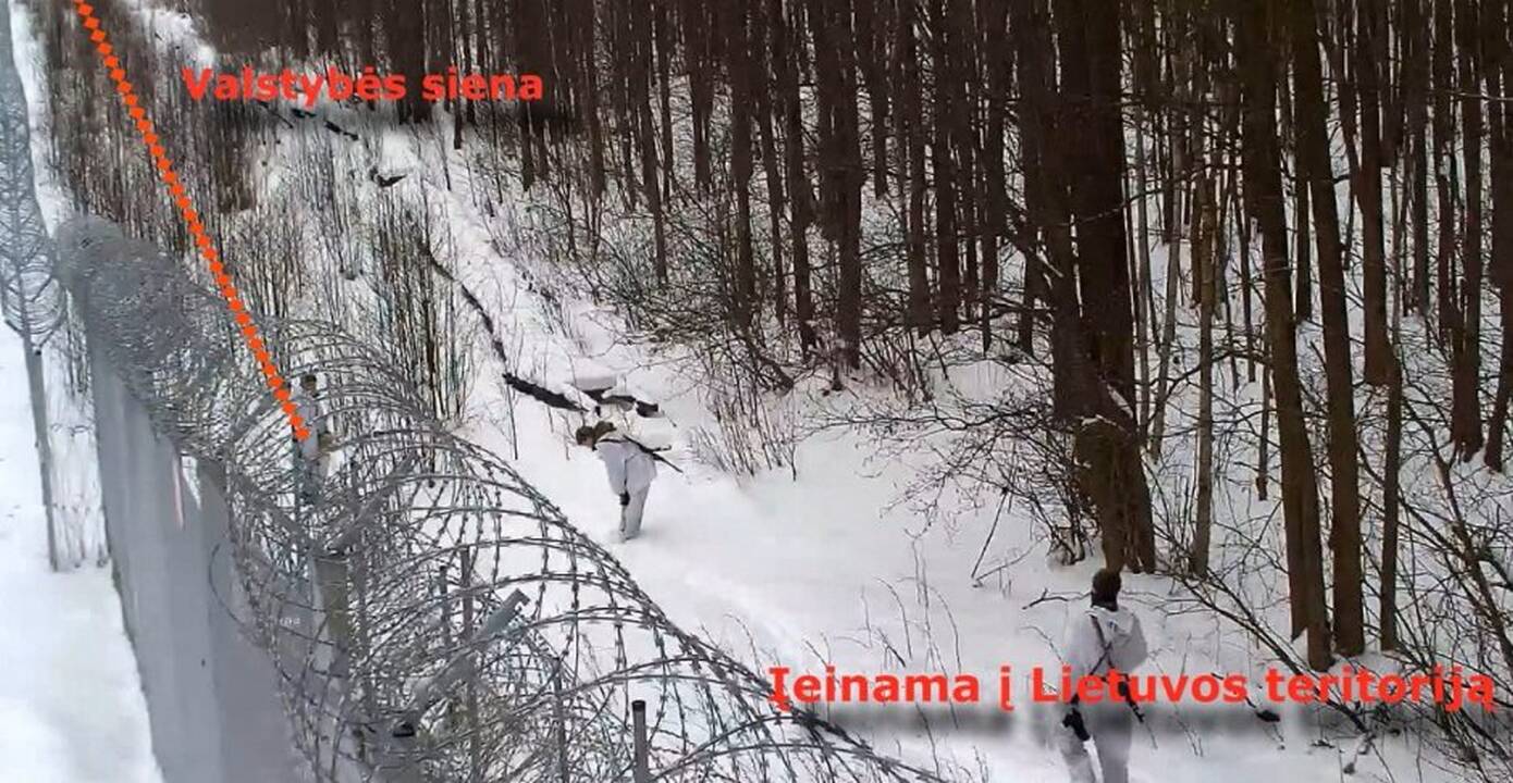 Baltarusijai įteikta nota dėl sienos pažeidimo, jos pareigūnams įžengus į Lietuvą
