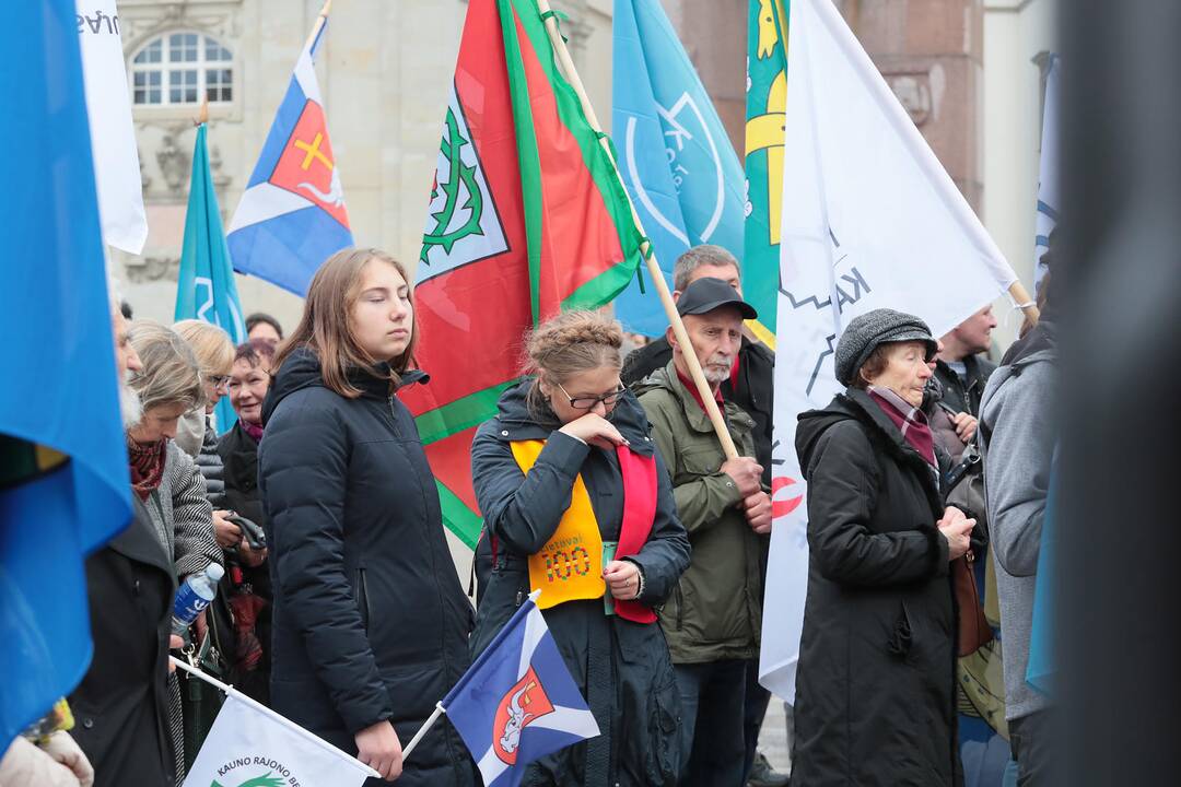 Kauno rajono gyventojai surengė piketą prie VRM