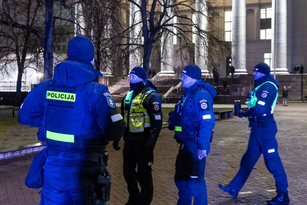 Protestas prie Seimo: „Dešimt tylos minučių“