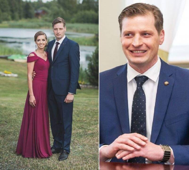 Kęstutis Mažeika su mylimąja 