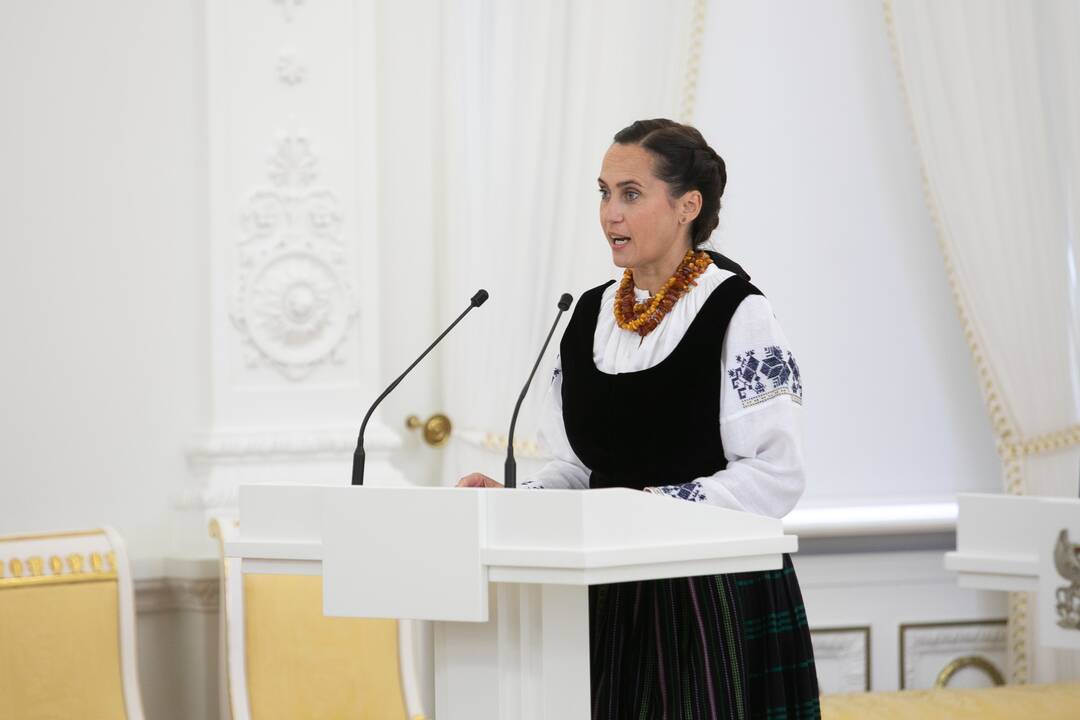 Valstybės apdovanojimų įteikimo ceremonija Lietuvos Prezidento rūmuose