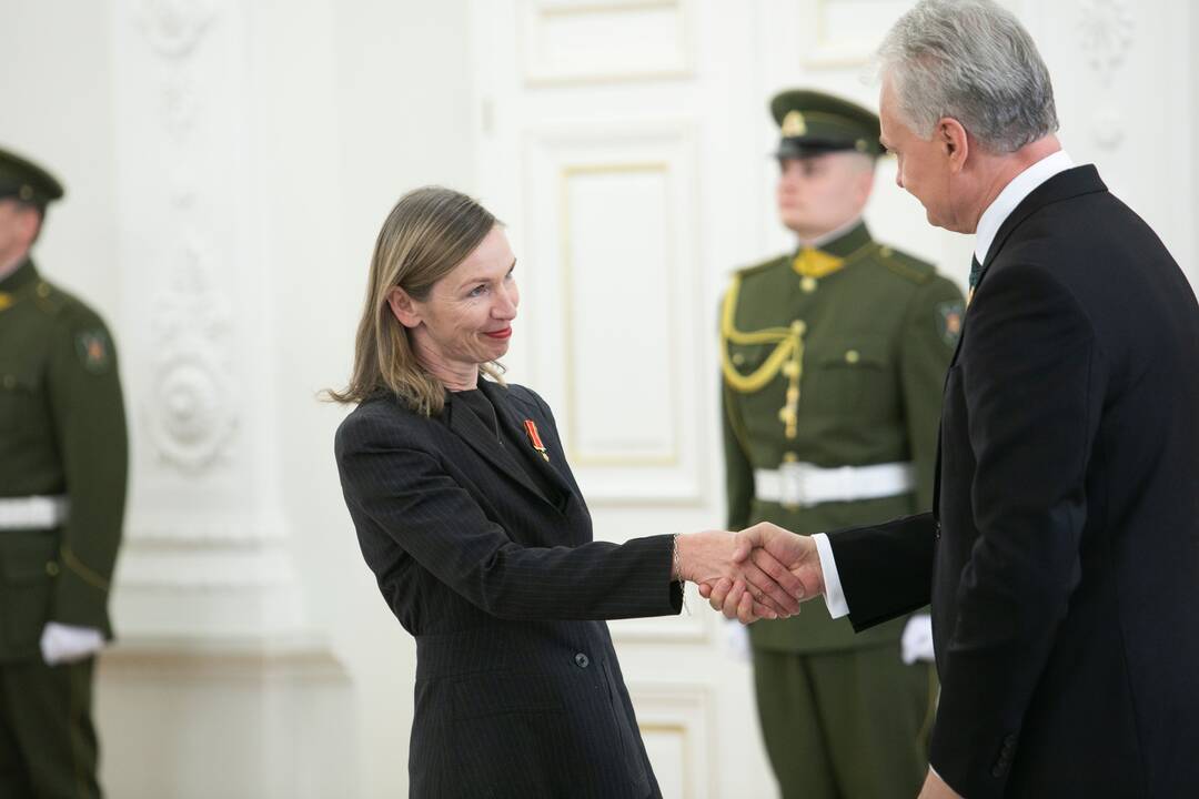 Valstybės apdovanojimų įteikimo ceremonija Lietuvos Prezidento rūmuose