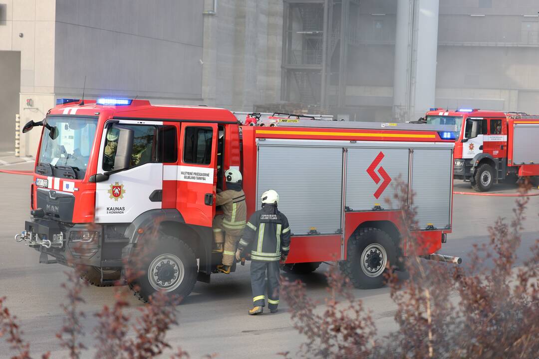 Kauno kogeneracinėje jėgainėje kilo gaisras