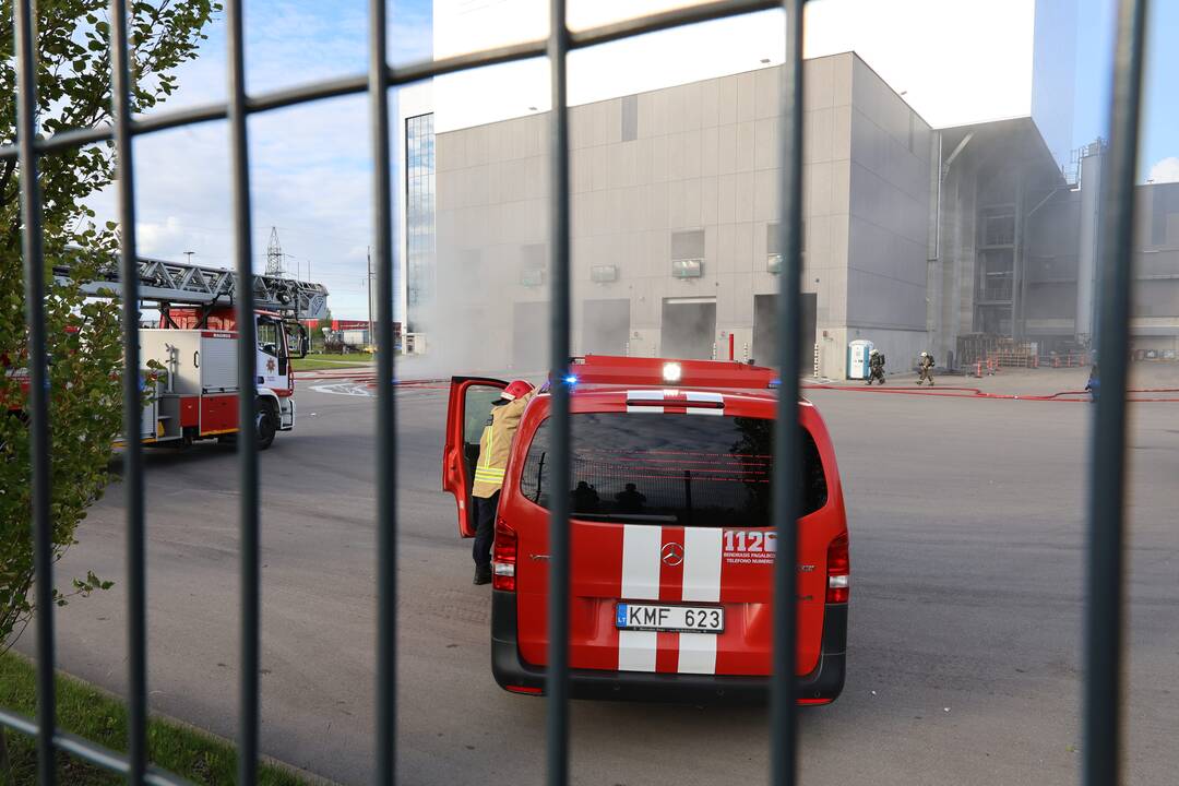 Kauno kogeneracinėje jėgainėje kilo gaisras