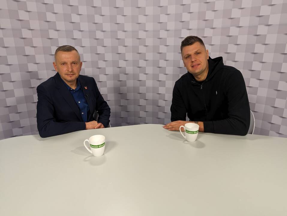 Gražvydas Muižys (kairėje) ir Tautvydas Šležas (dešinėje)