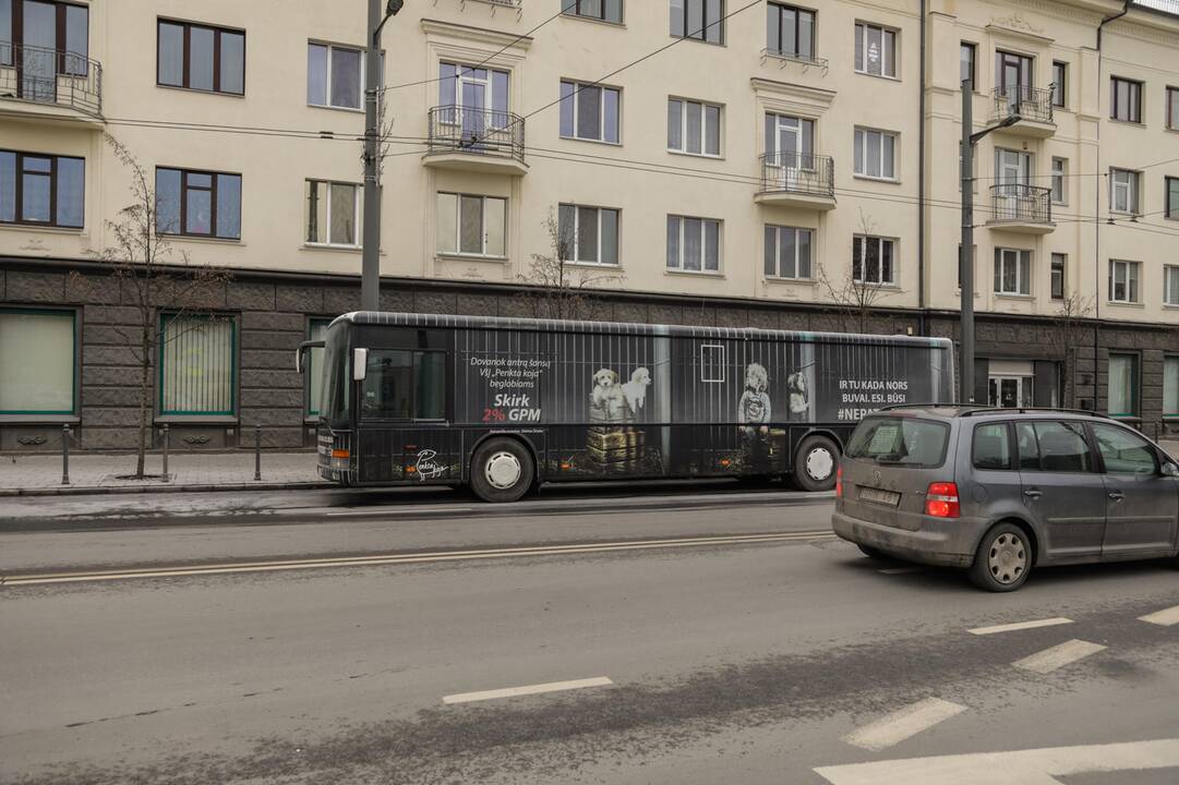 Kauno centre užsidegė autobusas