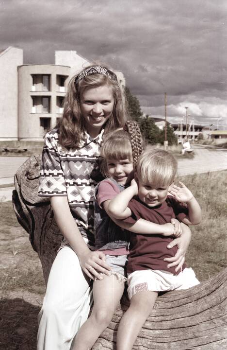 Inga Narijauskienė su šeima