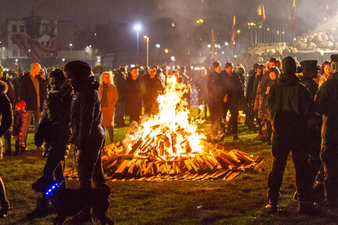 "Kovo 11-osio laužai" Kauno pilies prieigose