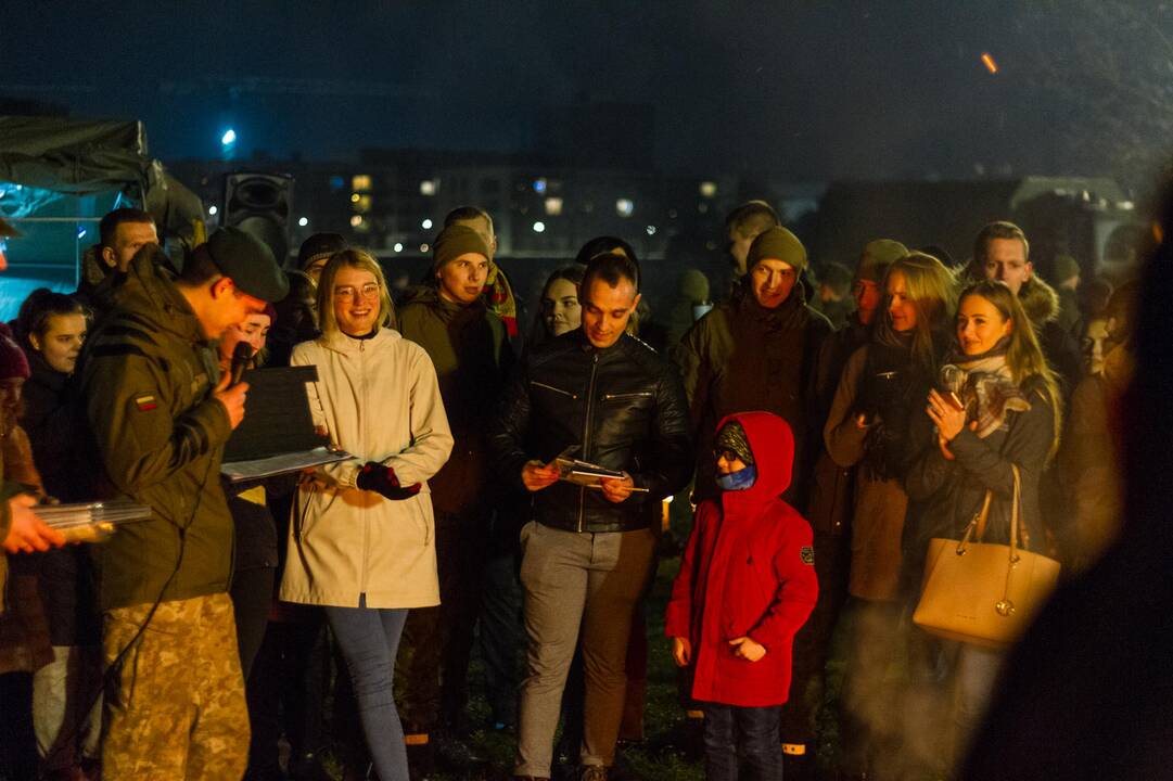 "Kovo 11-osio laužai" Kauno pilies prieigose