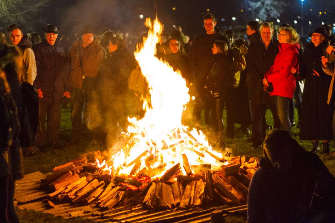 "Kovo 11-osio laužai" Kauno pilies prieigose