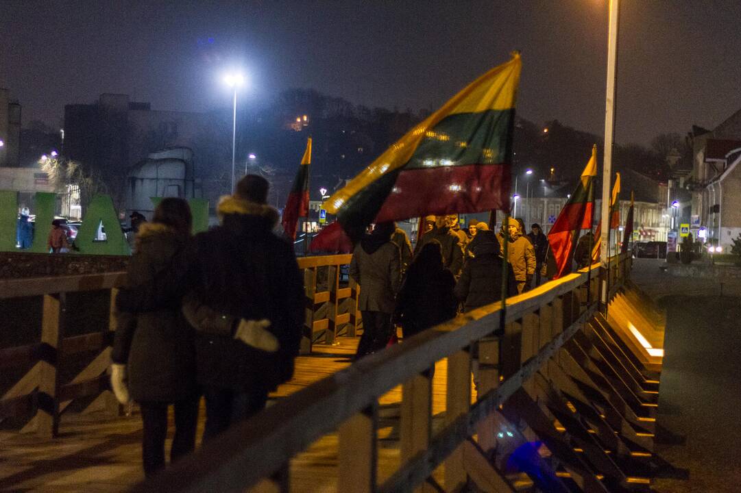 "Kovo 11-osio laužai" Kauno pilies prieigose