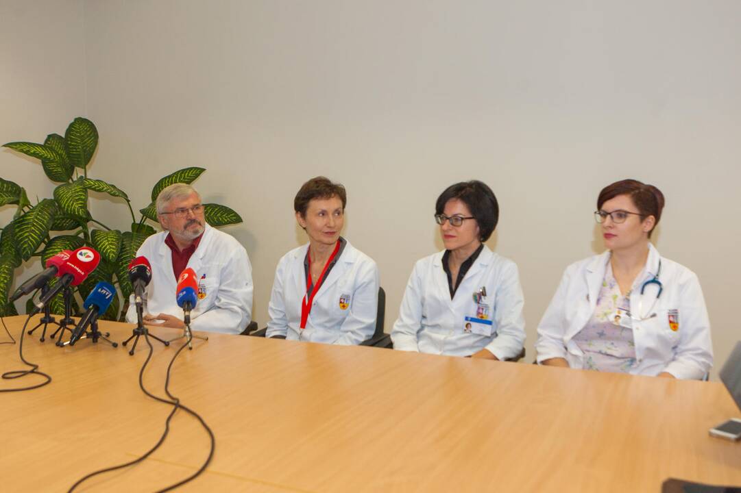 Spaudos konferencija apie Kaune gimusį ketvertuką