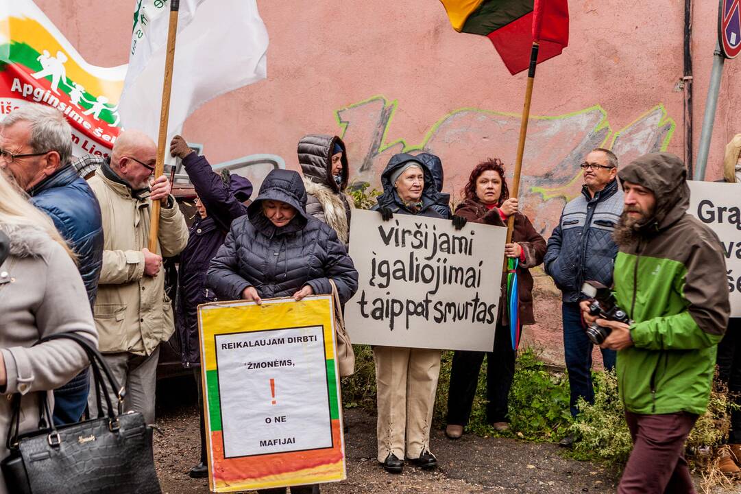 Piketas Kaune dėl atimtų vaikų