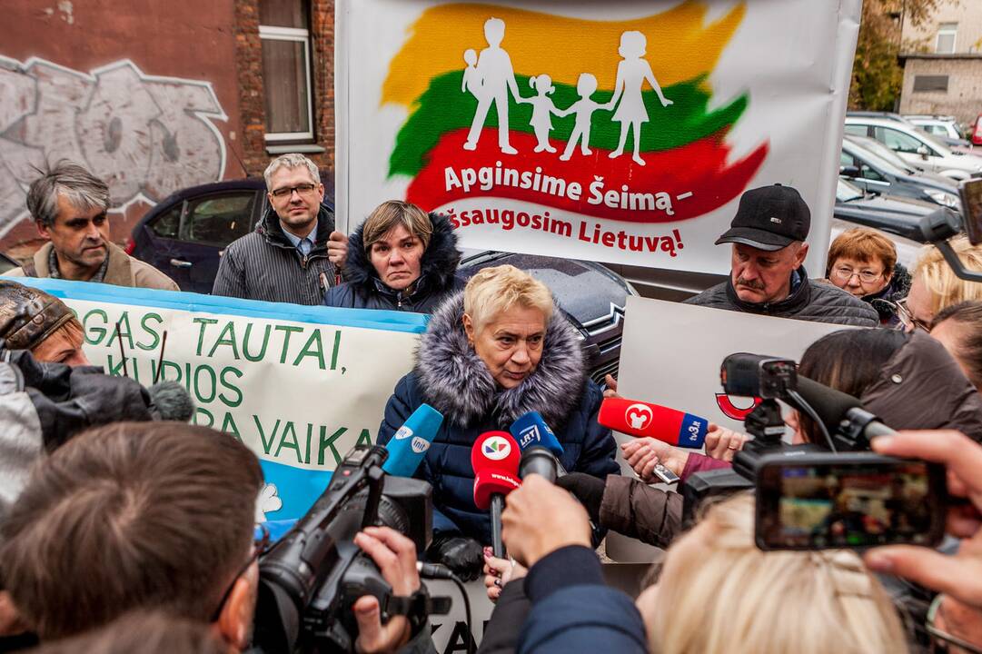 Piketas Kaune dėl atimtų vaikų