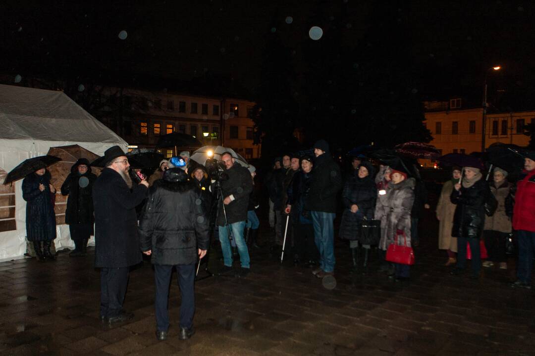 Menoros uždegimo ceremonija Kaune