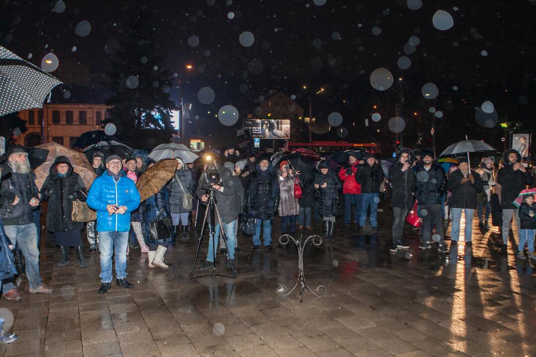 Menoros uždegimo ceremonija Kaune