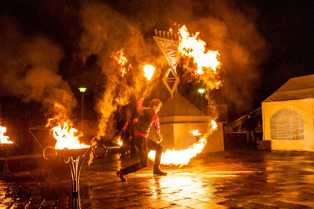 Menoros uždegimo ceremonija Kaune