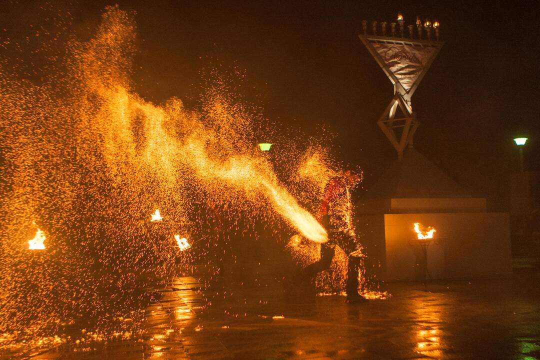 Menoros uždegimo ceremonija Kaune