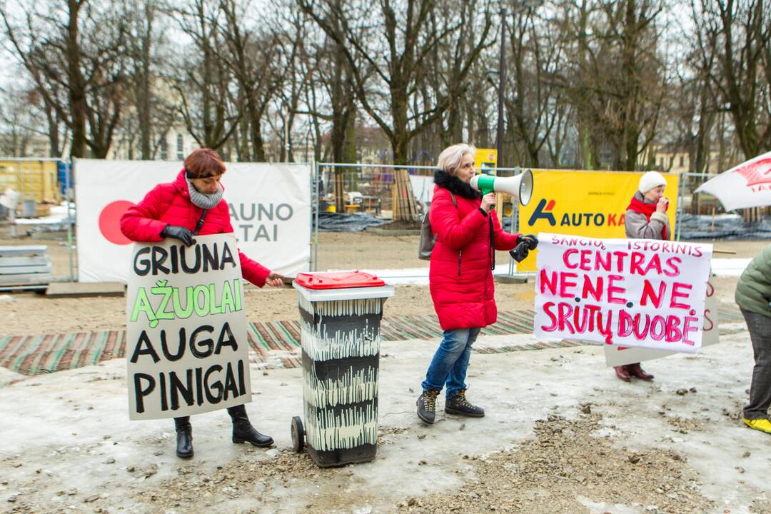 Šančių protestas dėl automobilių plovyklos