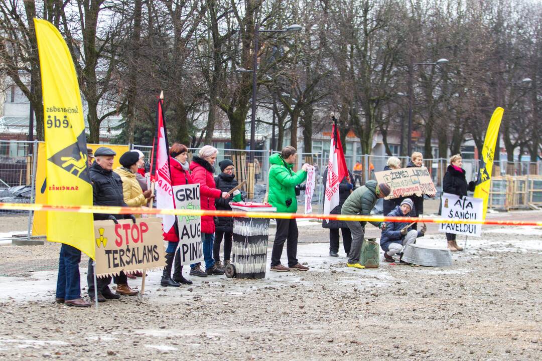 Šančių protestas dėl automobilių plovyklos