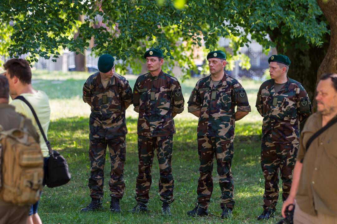 Iškelta Lietuvos šaulių sąjungos vėliava