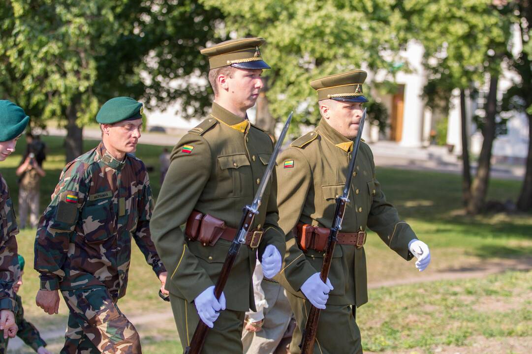 Iškelta Lietuvos šaulių sąjungos vėliava