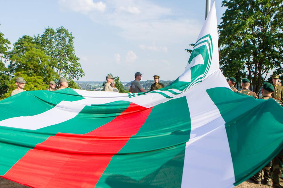 Iškelta Lietuvos šaulių sąjungos vėliava